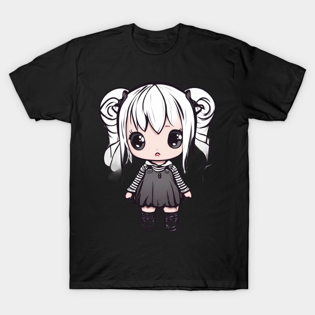 Emo Kawaii Girl T-Shirt by animegirlnft